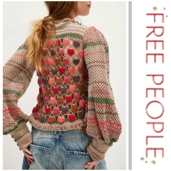 FREE PEOPLE | Heart Eyes Cardigan - Picture 2 of 12